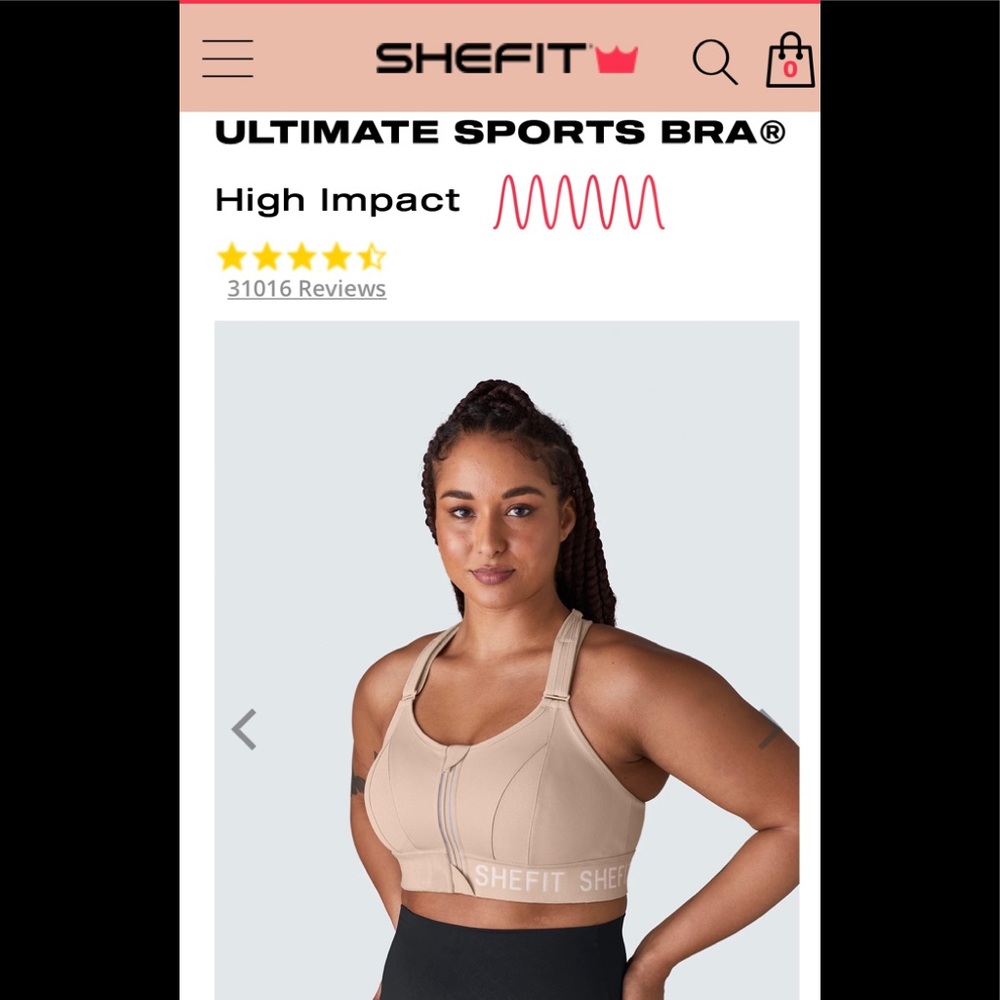 shefit ultimate sports bra high impact luxe